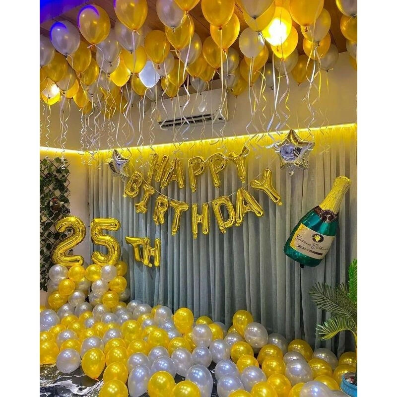 25th Birthday Balloon Setup